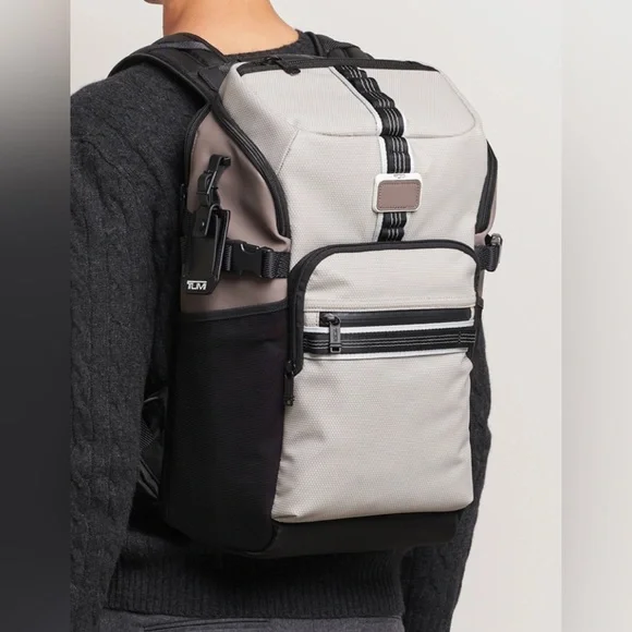 Tumi Alpha Bravo Reserve unisex Backpack Chalk - Picture 2 of 9